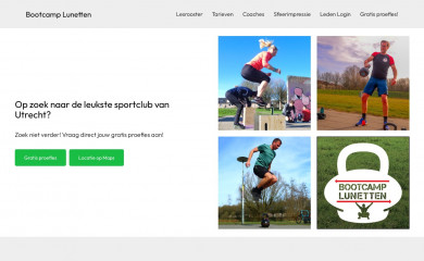 bootcamplunetten.nl screenshot
