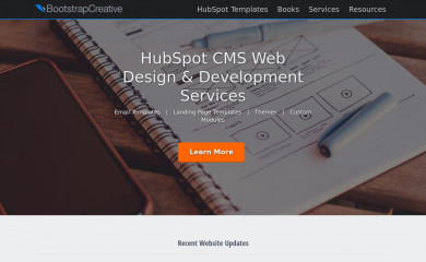 bootstrapcreative.com screenshot