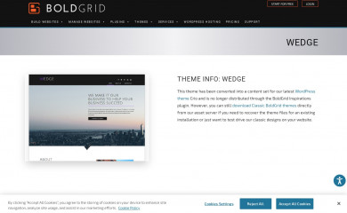 http://www.boldgrid.com/wedge screenshot