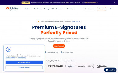 boldsign.com screenshot