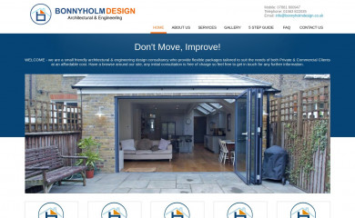 bonnyholmdesign.co.uk screenshot