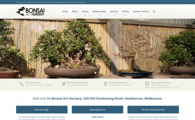 bonsaiart.com.au screenshot