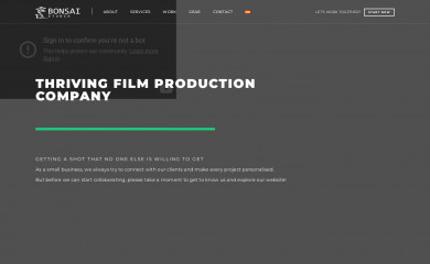 bonsaifilmstudio.com screenshot