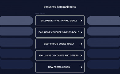 bonuskod-kampanjkod.se screenshot