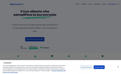 bonusx.it screenshot