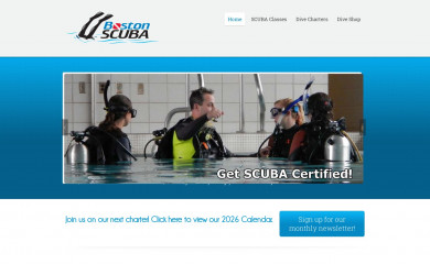 bostonscuba.com screenshot