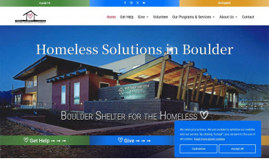 bouldershelter.org screenshot