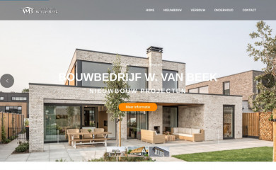 bouwbedrijfwvanbeek.nl screenshot
