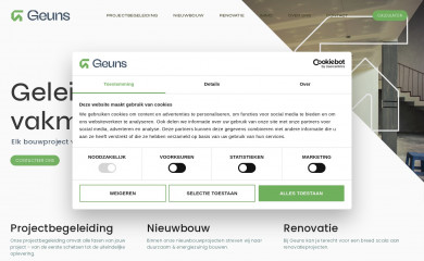 bouwprojectengeuns.be screenshot