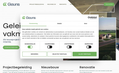 bouwprojectengeuns.be screenshot