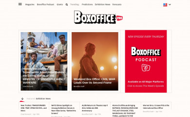 boxofficepro.com screenshot