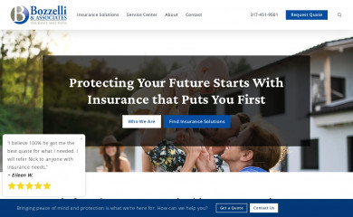 bozzelliins.com screenshot