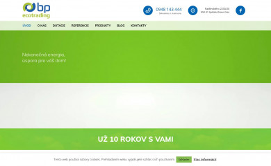 bpecotrading.sk screenshot