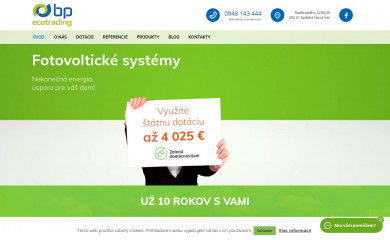 bpecotrading.sk screenshot