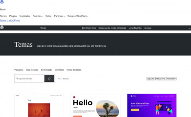 https://br.wordpress.org/themes screenshot