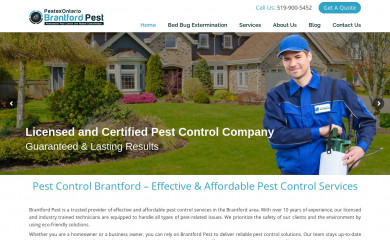 brantfordpest.ca screenshot