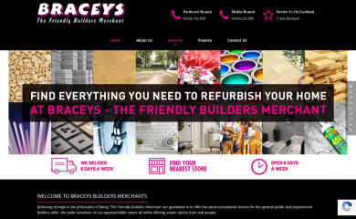 braceys.co.uk screenshot