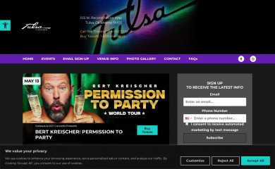 bradytheater.com screenshot
