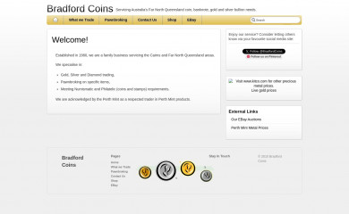bradfordcoins.com.au screenshot