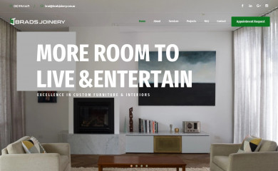 bradsjoinery.com.au screenshot