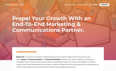http://brascomarketing.com screenshot