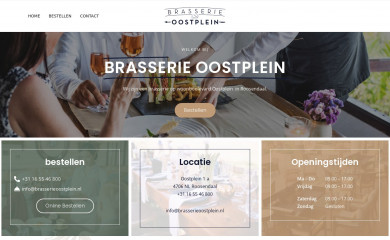 brasserieoostplein.nl screenshot