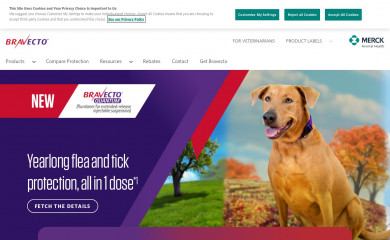 bravecto.com screenshot