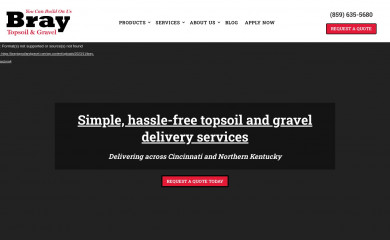 braytopsoilandgravel.com screenshot