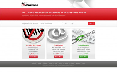 brayshawpark.org.nz screenshot