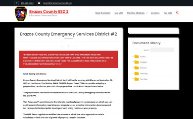brazoscountyesd2.org screenshot