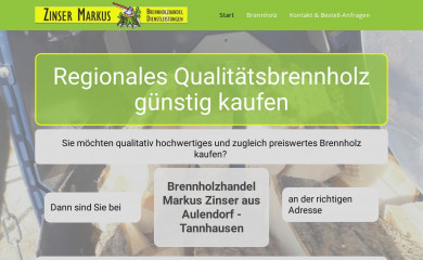 brennholz-zinser.de screenshot