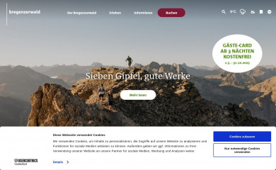 bregenzerwald.at screenshot