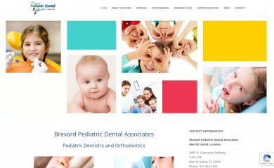 brevardpediatricdental.com screenshot