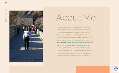 brianosoro.com screenshot