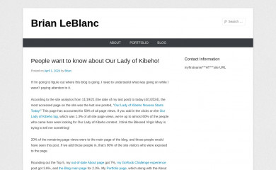 brianleblanc.info screenshot