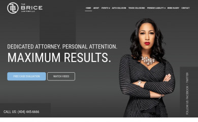 bricelawfirm.com screenshot
