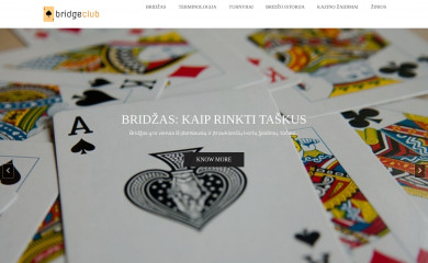 bridgeclub.lt screenshot