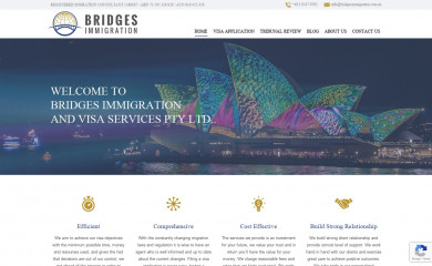 bridgesimmigration.com.au screenshot