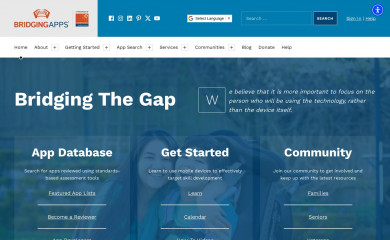 bridgingapps.org screenshot