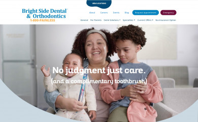 brightsidedental.com screenshot