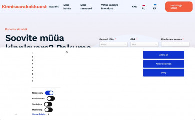 briliantkinnisvarakokkuost.ee screenshot