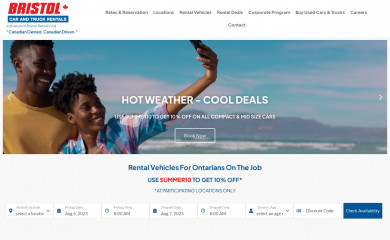 bristoltruckrentals.com screenshot