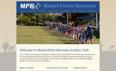 brisbanearchery.org.au screenshot