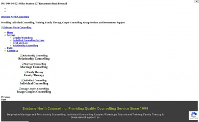 brisbanenorthcounselling.com.au screenshot