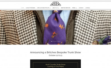 britchesbespoke.com screenshot