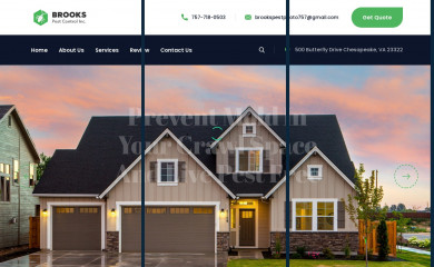 brooks-pest-control.com screenshot