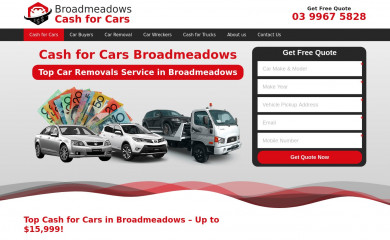 broadmeadowscashforcars.com.au screenshot