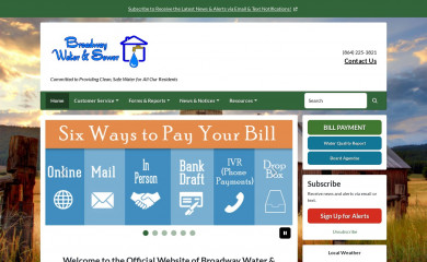 broadwaywaterdistrict.com screenshot