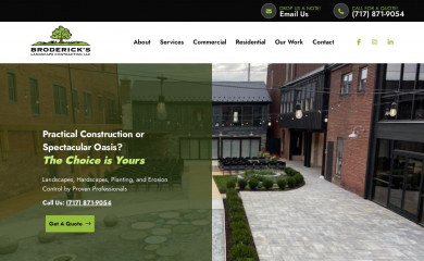 broderickslandscape.com screenshot