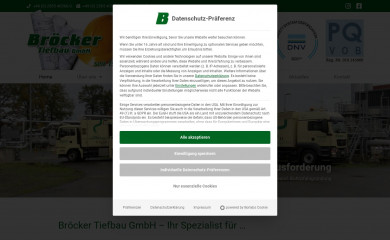 broecker-tiefbau.de screenshot